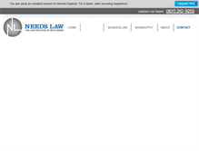 Tablet Screenshot of needslaw.com